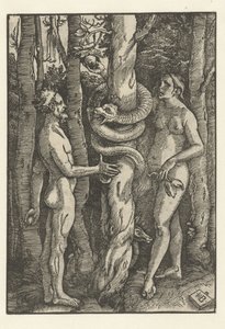 Adam and Eve with the Serpent by Hans Baldung Grien