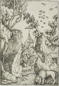 Saint Jerome in the Wilderness by Hans Baldung Grien