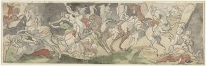 Battle Scene with Riders, Right Jael and Sisera