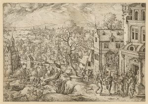 The Story of Tobias in a Wide Landscape by Hans Bol