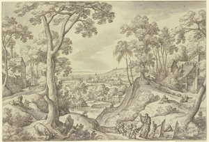 Landscape with the Prophet Elisha by Hans Bol