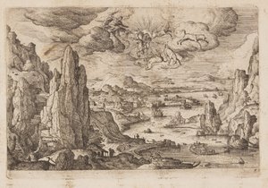 Plate 27, from Landscapes with Scenes from the Old and New Testament and Ovid’s Metamorphoses by Hans Bol