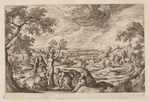 Plate 9, from Landscapes with Scenes from the Old and New Testament and Ovid’s Metamorphoses