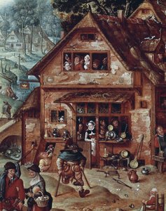 Tavern (detail) by Hans Bol