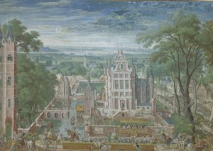 Tournament outside a Castle by Hans Bol