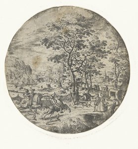 Falconry by Hans Bol