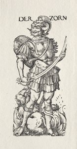 The Seven Vices: Wrath by Hans Burgkmair