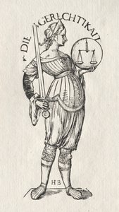 The Seven Virtues: Justice by Hans Burgkmair