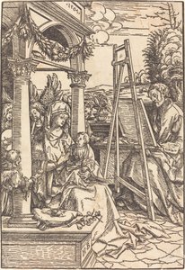 Saint Luke Painting the Portrait of the Virgin by Hans Burgkmair I