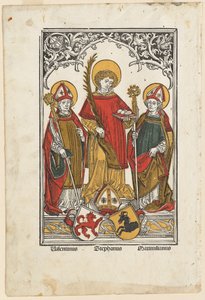 Saint Valentine, Saint Stephen and Saint Maximilian by Hans Burgkmair I