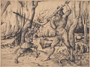 The Fight in the Forest by Hans Burgkmair I