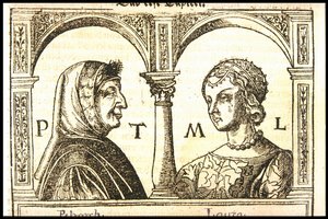 Petrarch and Laura by Hans Burgkmair the Elder