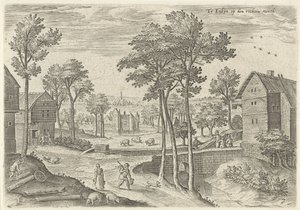 View of the Main Street of Laken by Hans Collaert (I)
