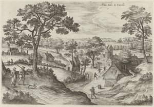 View of the Church of St. Job and the Castle of Carloo