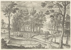 View of the Ponds of Ter Kameren by Hans Collaert (I)