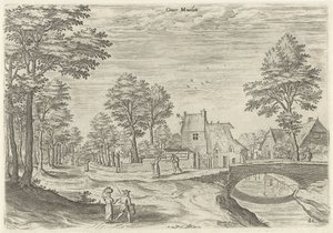 View of the Road to the Brussels City Gate Overmolen by Hans Collaert (I)