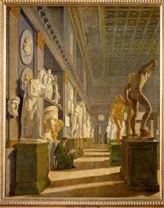The Hall of Antiquities in Charlottenborg Palace, Copenhagen by Hans Ditlev Christian Martens Kiel