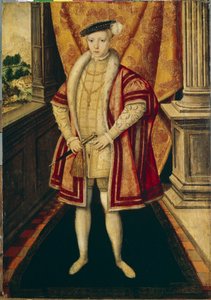Portrait of King Edward VI of England by Hans Eworth or Ewoutsz
