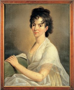 Portrait of Costanze Weber, wife of Wolfgang Amadeus Mozart by Hans Hansen