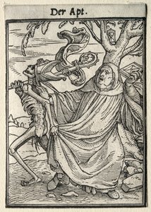 Dance of Death: The Abbot by Hans Holbein