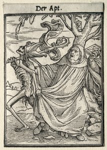 Dance of Death: The Abbot by Hans Holbein