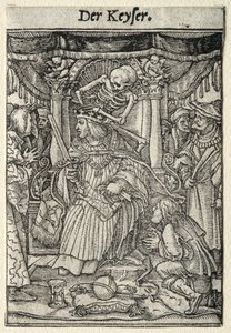 Dance of Death: The Emperor by Hans Holbein