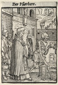 Dance of Death: The Pastor by Hans Holbein