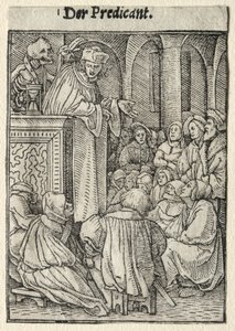 Dance of Death: The Preacher by Hans Holbein