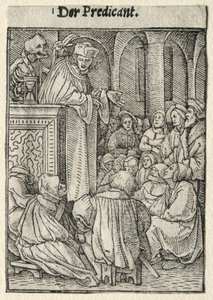 Dance of Death: The Preacher by Hans Holbein