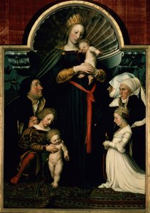 Madonna of the Burgermeister Meyer by Hans Holbein der Jüngere