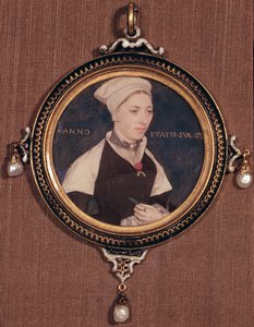 Miniature Portrait of Jane Small, formerly known as Mrs. Robert Pemberton, c.1540