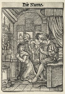 Dance of Death: The Nun by Hans Holbein the Younger