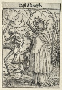 Dance of Death: The Old Woman by Hans Holbein the Younger