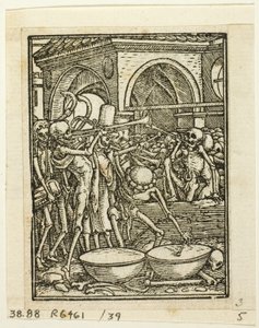 Dance of Death, plate 39 from Woodcuts from Books of the XVI Century