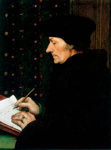 Desiderus Erasmus, Dutch humanist and scholar by Hans Holbein der Jüngere