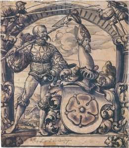 Design for an Heraldic Panel of Stained Glass by Hans Holbein the Younger
