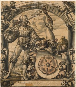 Design for an Heraldic Panel of Stained Glass by Hans Holbein der Jüngere