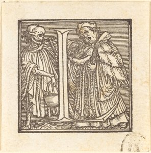 Letter L by Hans Holbein der Jüngere