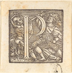Letter P by Hans Holbein der Jüngere