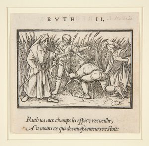 Ruth Cleaning in the Fields of Booz (recto); Hannah and Elkanah (verso)
