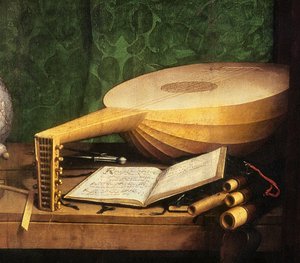The Ambassadors (detail) by Hans Holbein der Jüngere