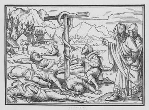 The Brazen Serpent, Numbers XXI, 9 by Hans Holbein der Jüngere