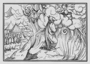 The Fearful Presence of God upon the Mount, Exodus XIX, 18 by Hans Holbein der Jüngere