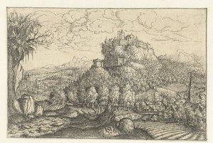 Landscape with Castle on a Mountain