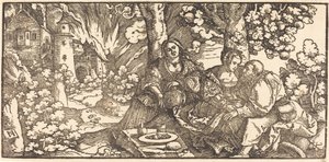 Lot and His Daughters by Hans Leonard Schaufelein