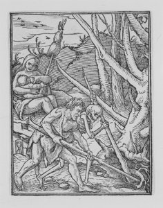 Adam digging, from The Dance of Death