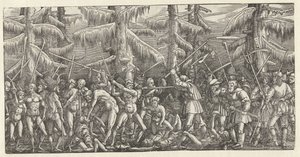 Battle of Naked Men and Farmers by Hans Lützelburger