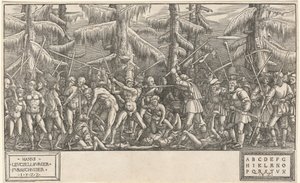 Battle of the Naked Men and Peasants by Hans Lützelburger, after Master NH