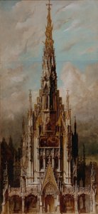 Gothic Grave Church St. Michael, Tower Facade