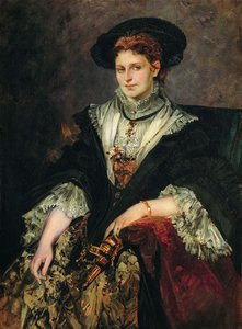 Portrait of Bertha von Piloty by Hans Makart